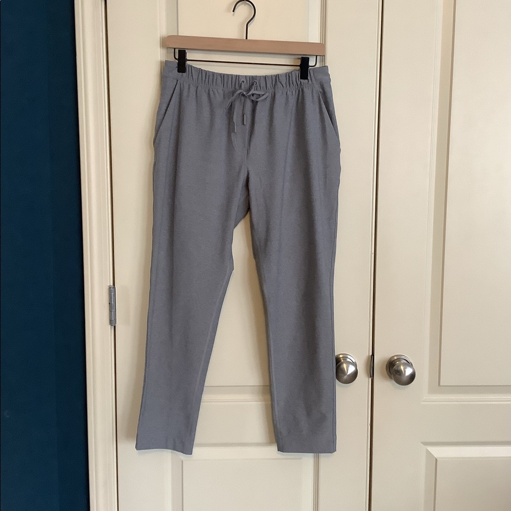 Lululemon Jet Crop Pant 7/8 Length Heather Gray Luon Size 6